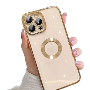 Golden Rose Case for iPhone 15 PRO Max